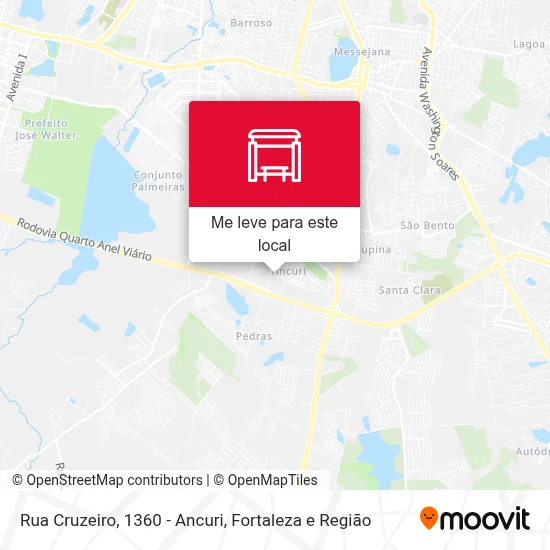 Rua Cruzeiro, 1360 - Ancuri mapa