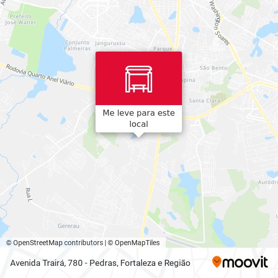 Avenida Trairá, 780 - Pedras mapa