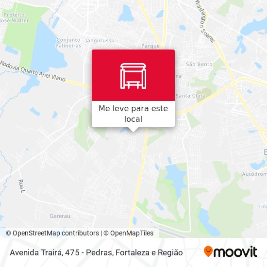 Avenida Trairá, 475 - Pedras mapa