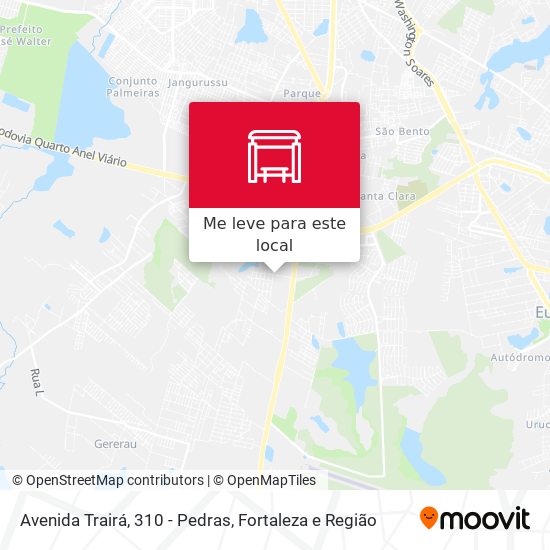 Avenida Trairá, 310 - Pedras mapa