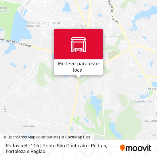 Rodovia Br-116 | Posto São Cristóvão - Pedras mapa