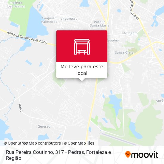 Rua Pereira Coutinho, 317 - Pedras mapa