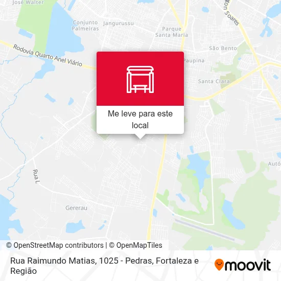 Rua Raimundo Matias, 1025 - Pedras mapa