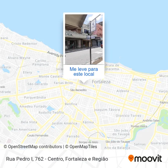 Rua Pedro I, 762 - Centro mapa
