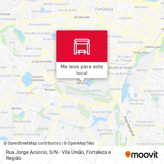 Rua Jorge Acurcio, S / N - Vila União mapa