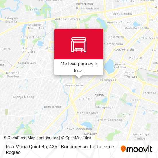 Rua Maria Quintela, 435 - Bonsucesso mapa