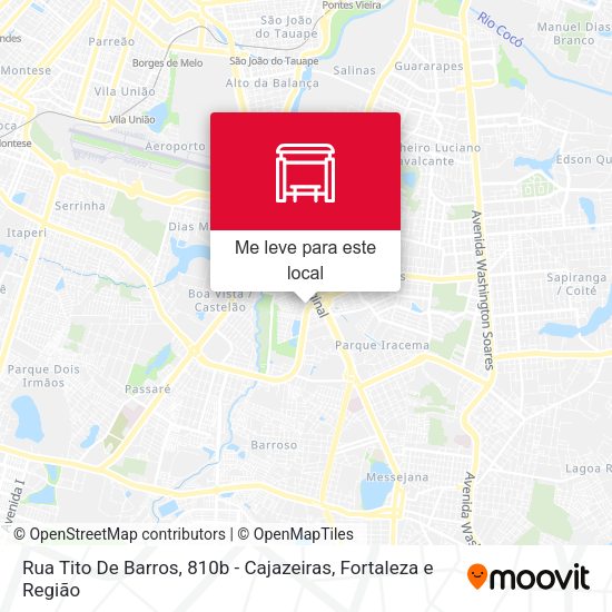 Rua Tito De Barros, 810b - Cajazeiras mapa
