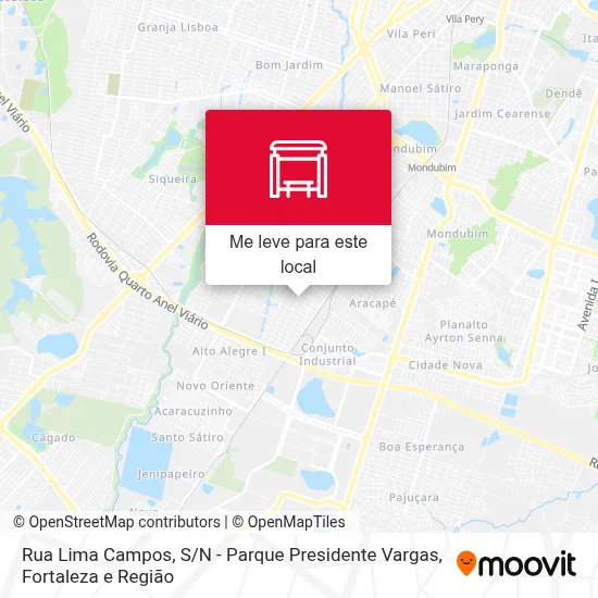 Rua Lima Campos, S / N - Parque Presidente Vargas mapa