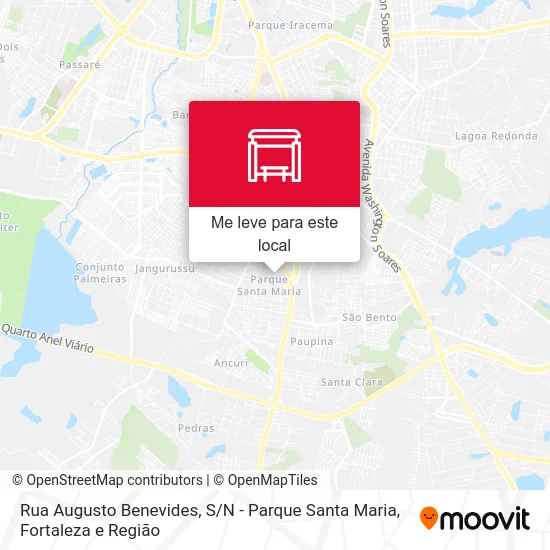 Rua Augusto Benevides, S / N - Parque Santa Maria mapa