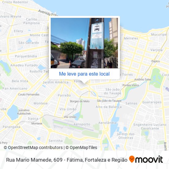 Rua Mario Mamede, 609 - Fátima mapa