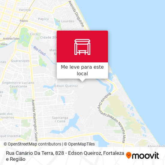 Rua Canário Da Terra, 828 - Edson Queiroz mapa