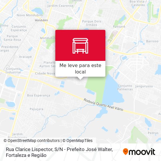 Rua Clarice Lispector, S / N - Prefeito José Walter mapa