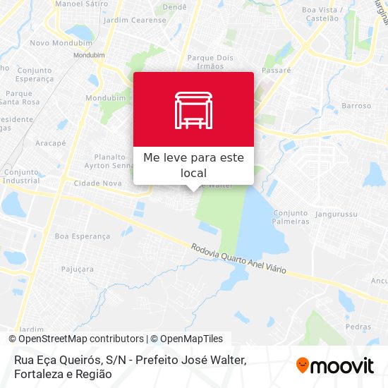 Rua Eça Queirós, S / N - Prefeito José Walter mapa