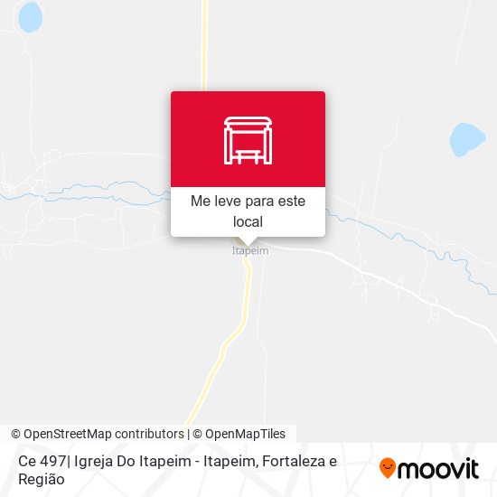 Ce 497| Igreja Do Itapeim - Itapeim mapa