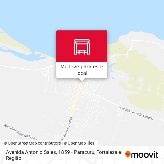 Avenida Antonio Sales, 1859 - Paracuru mapa
