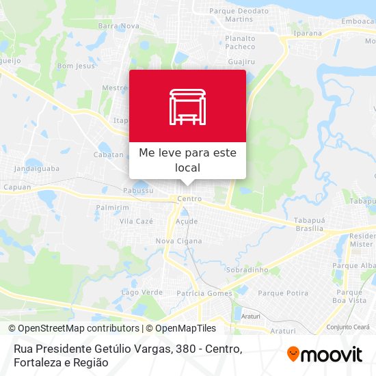 Rua Presidente Getúlio Vargas, 380 - Centro mapa