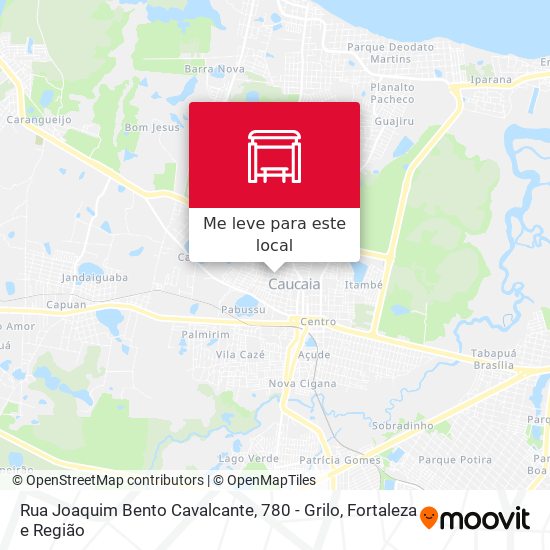 Rua Joaquim Bento Cavalcante, 780 - Grilo mapa