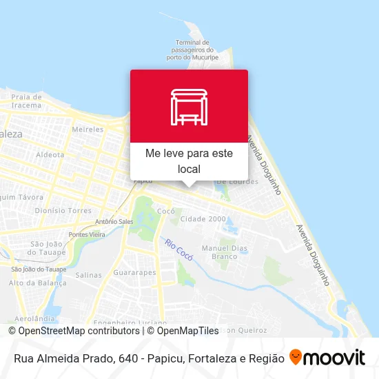 Rua Almeida Prado, 640 - Papicu mapa