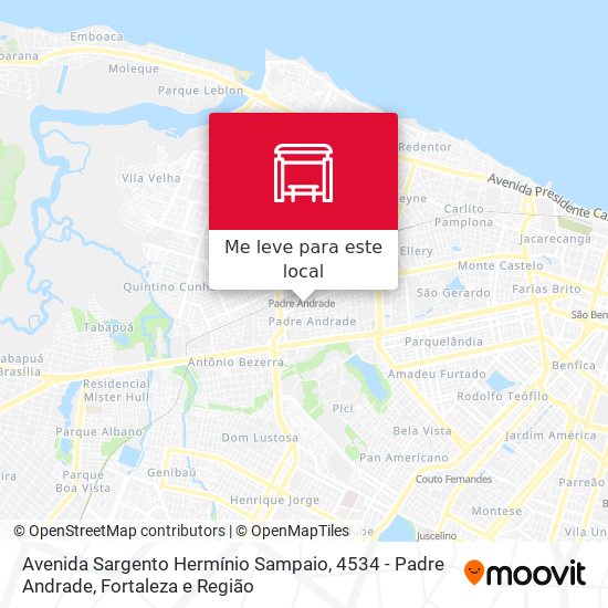 Avenida Sargento Hermínio Sampaio, 4534 - Padre Andrade mapa