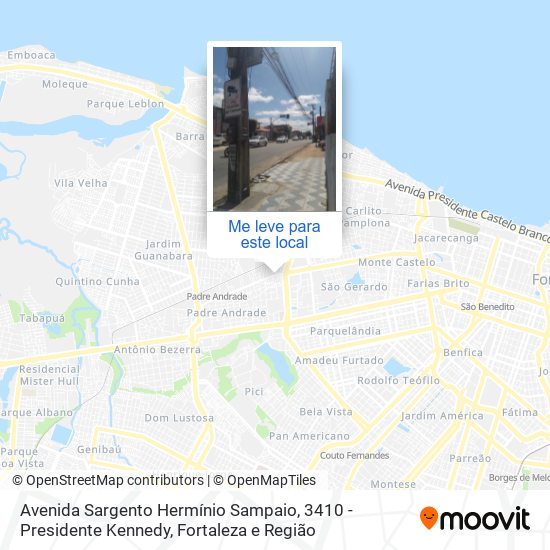 Avenida Sargento Hermínio Sampaio, 3410 - Presidente Kennedy mapa