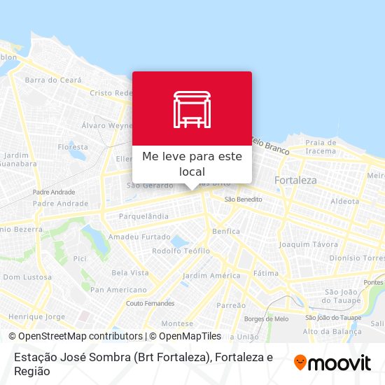 Estação José Sombra (Brt Fortaleza) mapa