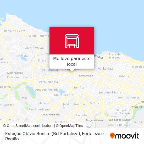 Estação Otávio Bonfim (Brt Fortaleza) mapa
