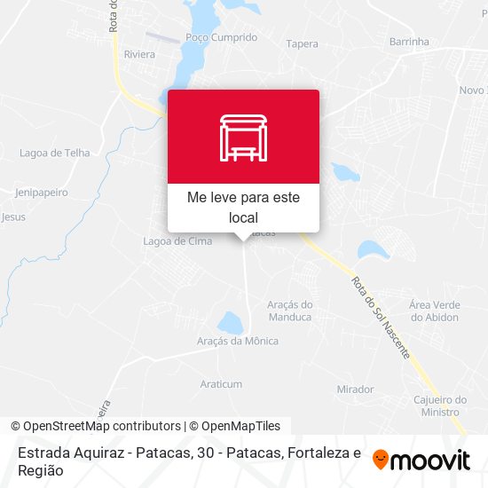 Estrada Aquiraz - Patacas, 30 - Patacas mapa
