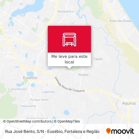 Rua José Bento, S/N - Eusébio mapa