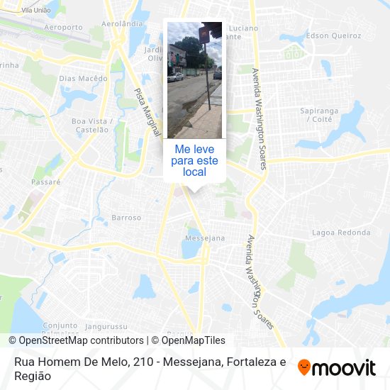 Rua Homem De Melo, 210 - Messejana mapa