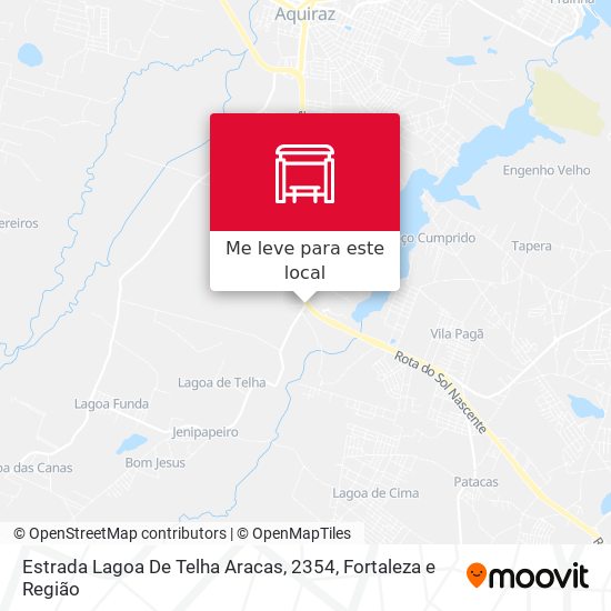 Estrada Lagoa De Telha Aracas, 2354 mapa