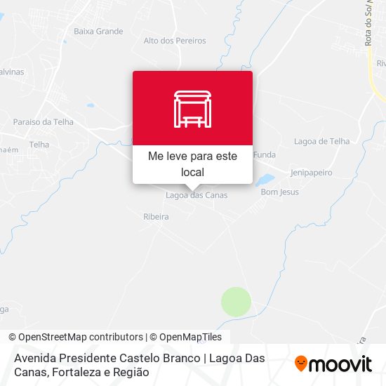 Avenida Presidente Castelo Branco | Lagoa Das Canas mapa