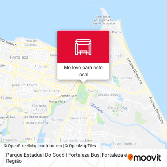 Parque Estadual Do Cocó | Fortaleza Bus mapa
