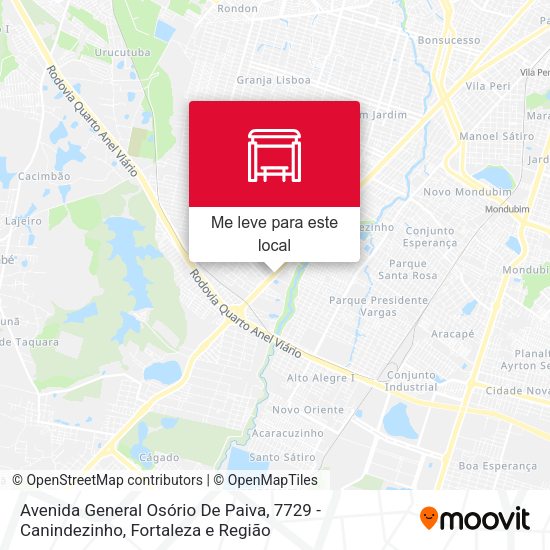 Avenida General Osório De Paiva, 7729 - Canindezinho mapa