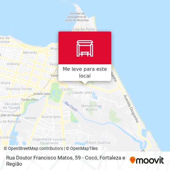 Rua Doutor Francisco Matos, 59 - Cocó mapa