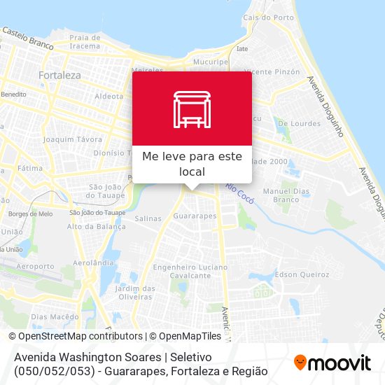 Avenida Washington Soares | Seletivo (050 / 052 / 053) - Guararapes mapa