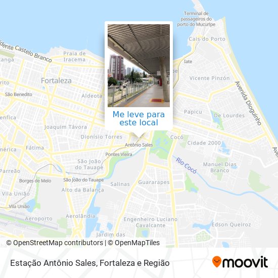 Estação Antônio Sales mapa