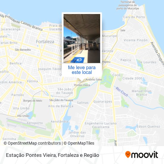 Estação Pontes Vieira mapa