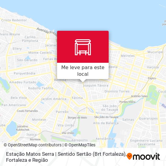 Estação Matos Serra | Sentido Sertão (Brt Fortaleza) mapa