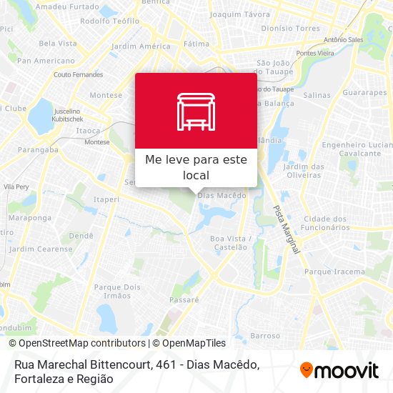 Rua Marechal Bittencourt, 461 - Dias Macêdo mapa