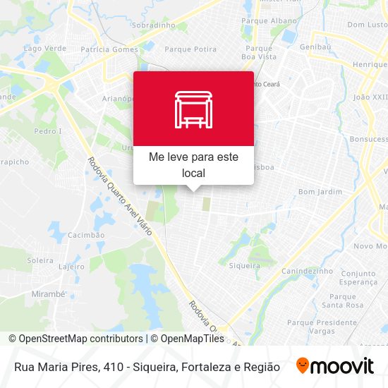 Rua Maria Pires, 410 - Siqueira mapa