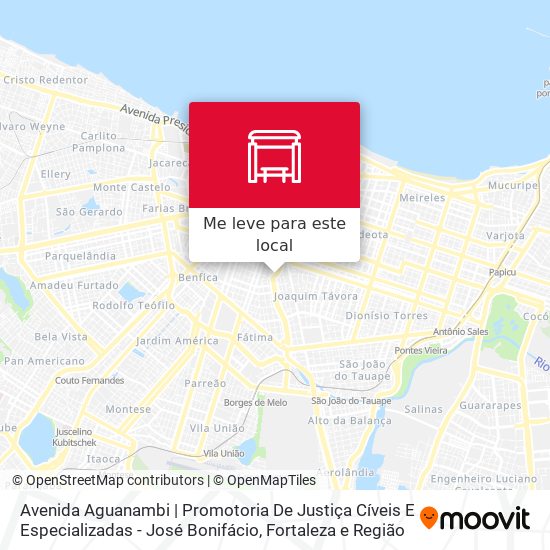 Avenida Aguanambi | Promotoria De Justiça Cíveis E Especializadas - José Bonifácio mapa