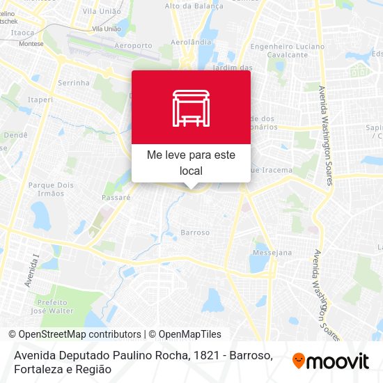 Avenida Deputado Paulino Rocha, 1821 - Barroso mapa