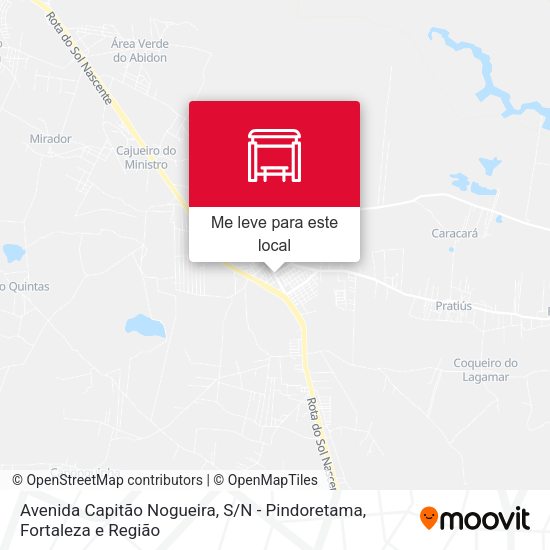 Avenida Capitão Nogueira, S / N - Pindoretama mapa