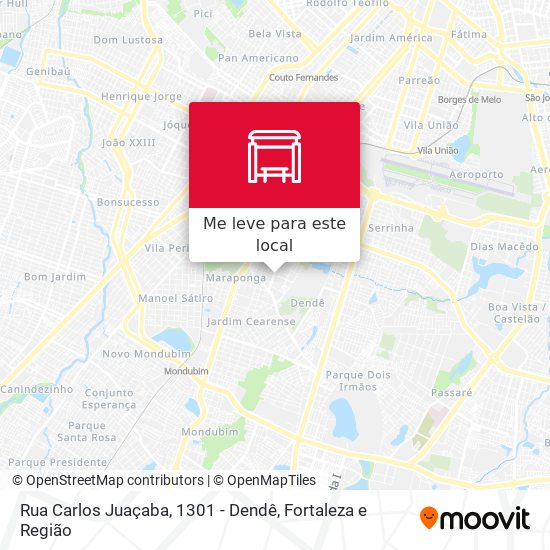 Rua Carlos Juaçaba, 1301 - Dendê mapa