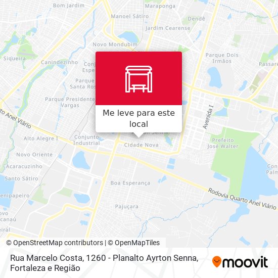 Rua Marcelo Costa, 1260 - Planalto Ayrton Senna mapa