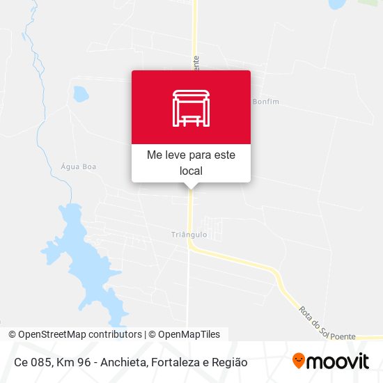 Ce 085, Km 96 - Anchieta mapa