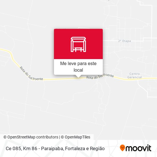 Ce 085, Km 86 - Paraipaba mapa