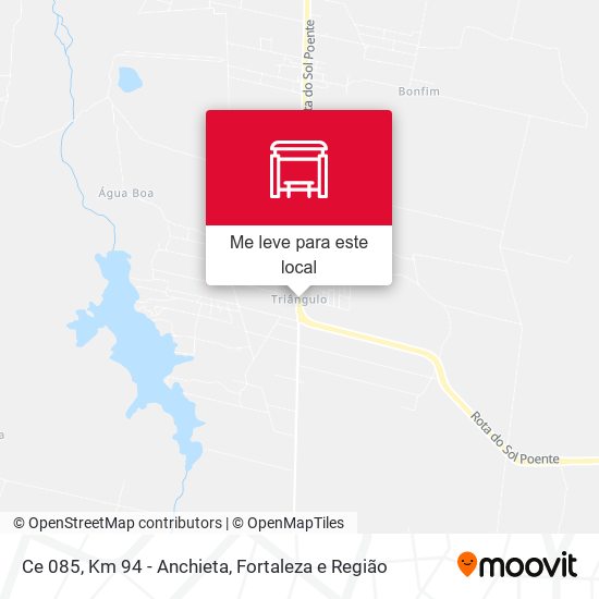 Ce 085, Km 94 - Anchieta mapa
