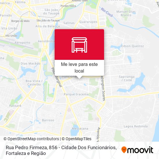 Rua Pedro Firmeza, 856 - Cidade Dos Funcionários mapa