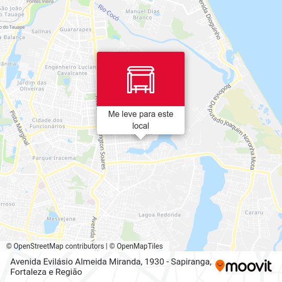 Avenida Evilásio Almeida Miranda, 1930 - Sapiranga mapa